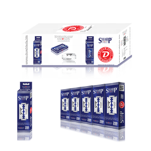 SHARP HI PLATINUM DURABLADE pour rasoirs à double tranchant Pack de piliers en acier inoxydable importé non jetable - Product Image 6