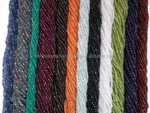 Caliente Rosa Calcedonia facetada Rondelle cuentas 13 pulgadas Strand - Product Image 4