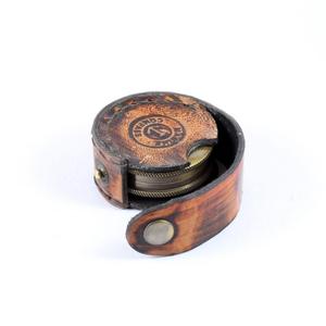 Brújula Náutica de latón antiguo con diseño grabado de Robert Frost, Funda de cuero de tamaño bolsillo, aleación de Metal para Navidad y Pascua - Product Image 2