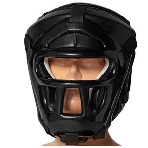 Casco de boxeo de cuero sintético, logo personalizado, barato, duradero - Product Image 1