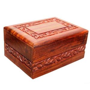 Boîte à cercueil en bois gravée commémorative, Vintage, Design en dentelle, pour adultes, cendres de funérailles humaines, urnes de crémation, Style américain/européen - Product Image 6