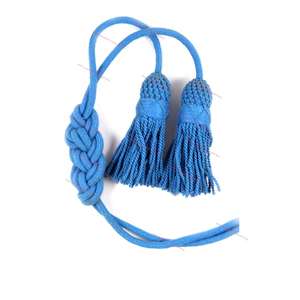 Cordon Robe Cordon & Pompons Bleu - Product Image 2