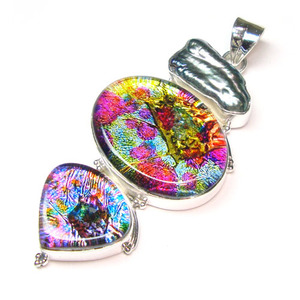 Colgantes y dijes de joyería fina de cristal de moda de Plata de Ley 925 India hecha a mano para mujeres para compromiso - Product Image 4