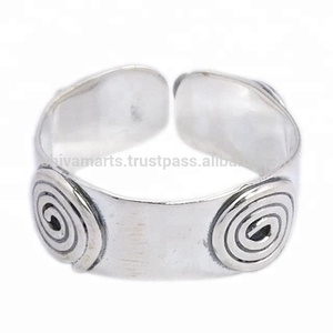 Hermoso diseño Pure 925 Sterling Silver Plain Ring Joyería de moda Eternity Vermeil Anillos Venta en línea Proveedor - Product Image 2