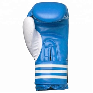 Gants de boxe professionnels personnalisés en usine Offre Spéciale cuir 12oz et cuir de vachette noir rouge et bleu avec logo personnalisé de la Chine - Product Image 2