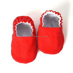 Botines de algodón orgánico con estampado liso para bebé, botines de lana para bebé, varios colores, cálidos, para invierno, OEM, India - Product Image 1