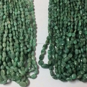 5mm piedra Esmeralda natural suave ovalada al por mayor hebra de cuentas de piedras preciosas a precio mayorista proveedores tendencia en línea oferta regular - Product Image 1