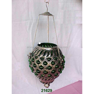Best Design High Quality Glass Antique Metal Glass Hanging <b>Tealight</b> - Product Image 1