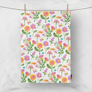 Toalla de té de tela estampada de algodón 100% de alta calidad estilo liso comprimido con etiqueta personalizada - Product Image 6