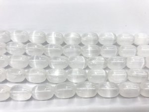 Haute qualité Rectangle sélénite pierre perle cristal femmes collier bijoux carré pierre précieuse perle fabrication de bijoux suppler - Product Image 3