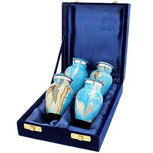 Metal Ocean Tides Hermosa Pequeña Mini Urna de Recuerdo para Cenizas - Product Image 2