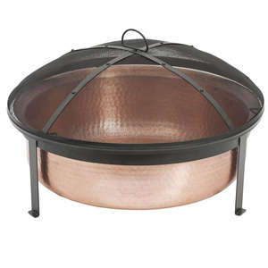 Foyer en cuivre foyer martelé en métal en cuivre gril de Barbecue foyer de jardin extérieur - Product Image 3