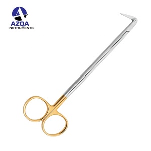 Tijeras Hegeman, Instrumentos dentales quirúrgicos de 18cm con/sin carburo de tungsteno, filo de corte, acero inoxidable alemán - Product Image 1