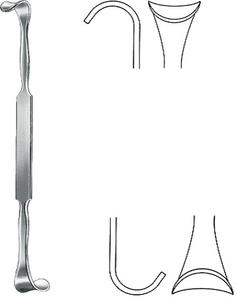 ตะขอเกี่ยวโรสคู่ปลายสแตนเลสเครื่องมือผ่าตัดพลาสติกเครื่องมือการผ่าตัดโดยบริษัท - Product Image 5