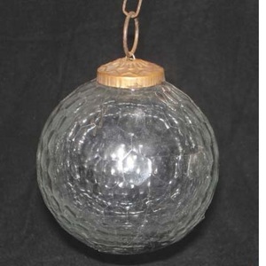 Adornos navideños de diseño elegante, adornos redondos de vidrio de 10cm para adornos colgantes para interiores y exteriores - Product Image 6