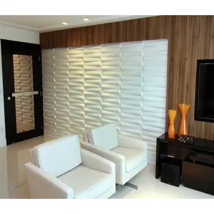 Sản Phẩm Phổ Biến Nhất Chống Ẩm Phòng Khách 3d Nhựa Tường Panels - Product Image 1