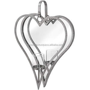 Bougeoir Mural Argent Coeur - Product Image 1