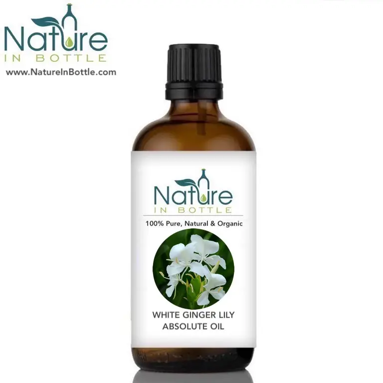 Bio Ätherisches Öl aus weißer Ingwer lilie | Ätherisches Öl aus reiner weißer Girlande Lilie | Hedychium coronarium-Großhandels preis