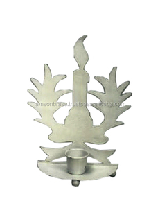 Diseño de grabado Portavelas decorativo Acabado niquelado Portavelas votivo - Product Image 4