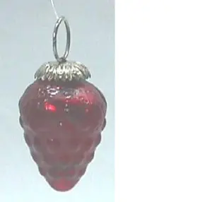 Weihnachten hängen DEKORATION GLAS AUBEL ROT ANTIKE SHIMMER FARBE INNEN BAUM DEKORATE PARTY FAVOR VERZIERUNGEN