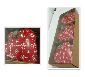 Fabricante confiable de último diseño Decoración navideña de alta calidad Corazón colgante de color/CORAZÓN COLGANTE PARA PRIMAVERA - Product Image 2