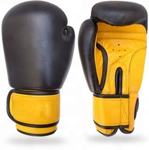 Guantes duraderos de boxeo de cuero sintético de 16 oz, guantes de entrenamiento de Kick Boxing y MMA, tallas 10 oz para gimnasios - Product Image 1
