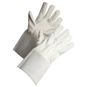 Geitengraan En Koeienhuid Gespleten Lederen Lashandschoenen Zware Hitte-En Vonkbestendige Handbeschermingsconstructie Bbq-Handschoenen