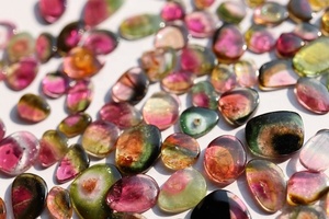 Chất lượng cao aaaaa chất lượng màu hồng nghìn tỷ cắt dưa hấu tự nhiên <span class=keywords><strong>Tourmaline</strong></span> lát đá quý đồ trang sức làm IGI chứng nhận - Product Image 3