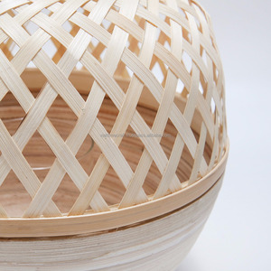 Lanterne en bambou tissée à la main de style art populaire traditionnel en gros - Product Image 4