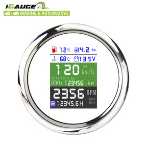 3-1/3 "85mm alta calidad cara blanca impermeable Digital 6 multifunción J1939 calibre marino calibre automotriz - Product Image 1