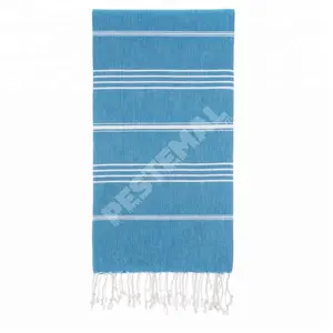 Striped Model Beach Towel Pestemal With Flat-Woven Yarn-Dyed Microfiber Cloth Takes Up Less Space Than Regular Towel %100 Cotton