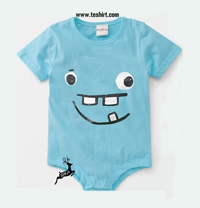 GOTS Romper d'été en coton certifié biologique OCS pour enfants Vêtements écologiques Inde Teinture naturelle Bouton pression Vêtements pour enfants - Product Image 2