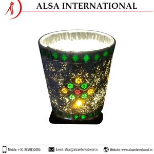 Bougeoir votif en verre de la meilleure qualité du fabricant OEM pour la décoration de la maison meilleur prix disponible auprès de fournisseurs indiens - Product Image 3