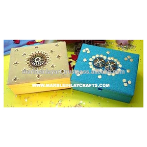Belle boîte de broderie et de perles Zari pour produit fait à la main Boîtes de broderie Zari avec décoration de la maison et but de cadeaux - Product Image 1