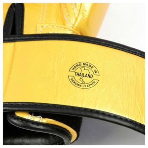 Gants de boxe de haute qualité Fairtex BGV1 Gold Falcon Muay Thai MMA K1 personnalisables tailles 12oz 16oz matériaux en cuir de vachette - Product Image 6