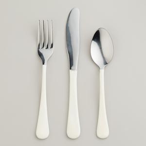 Juego de cubiertos de acero inoxidable con mango martillado - Product Image 5