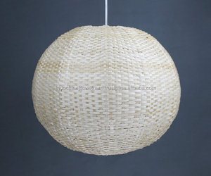 Luz colgante redonda de bambú al por mayor - Product Image 4