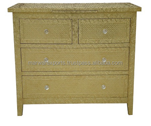 Buy In Bulk Embossed Metal Dresser Vintage Charm & Gold Brass Design |  Alibaba.com