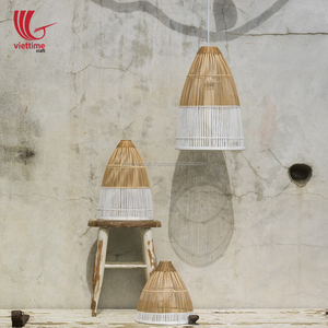 Modern Asian Traditional Woven Bamboo Lampshade Environmental Friendly Creative <b>Novelty</b> Pendant <b>Lamp</b> Shade for Home Decor - Product Image 2