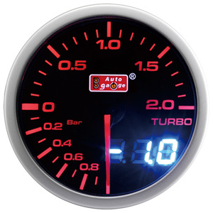 มาตรวัดเทอร์โบบูสต์ดิจิตอลอนาล็อกจอแสดงผล LED 60มม. - Product Image 3