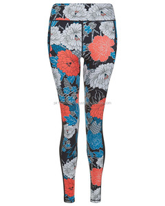 กางเกงโยคะผ้ายืดสำหรับผู้หญิงชุดเล่นกีฬารัดรูปพิมพ์ลายเอวยางยืดสำหรับเล่นยิมเซ็กซี่งานตามสั่ง - Product Image 4