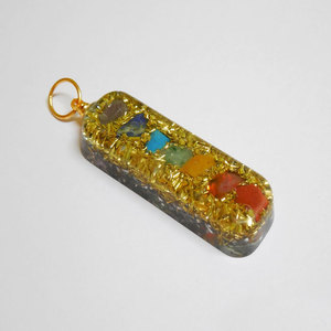 Pendentif Orgone avec puces de Chakra cristal en gros pour guérison Reiki et pierre de guérison en cristal - Product Image 1