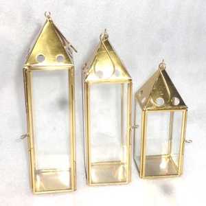 New Christmas Decorative New Design Filigree Candle Lantern with Glass - Product Image 3