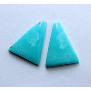 Cabujones de turquesa de Arizona Natural con forma de fantasía de 22x18mm para la fabricación de joyas de plata azul, incluidos collares, par de piedras preciosas sueltas - Product Image 2