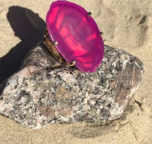 Rebanada de la Ágata anillo de - Product Image 2