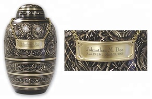 Plaque nominative avec support pour urne funéraire adulte – Fournitures funéraires - Product Image 6