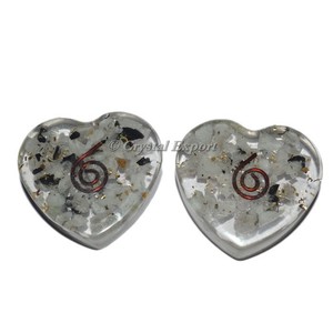 Rainbow Moonstone <b>Orgonite</b> Hearts - Product Image 1