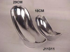 Plat carré en aluminium moulé avec finition polie miroir, bols de service, décoration d'intérieur, plat en métal, bol de service - Product Image 3