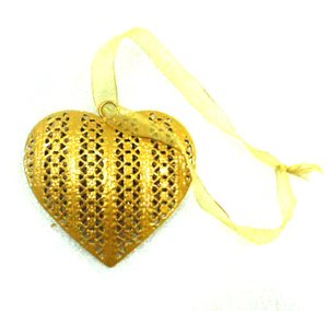 Hot Selling Decorative Christmas <b>Hanging</b> Metal Copper Heart Shaped <b>Ornament</b> - Product Image 6