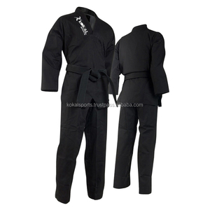 Trajes de Taekwondo Negros / Trajes de Artes Marciales Negros - Product Image 1
